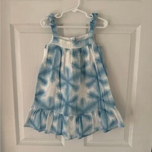 Janie and Jack Blue and White Dress